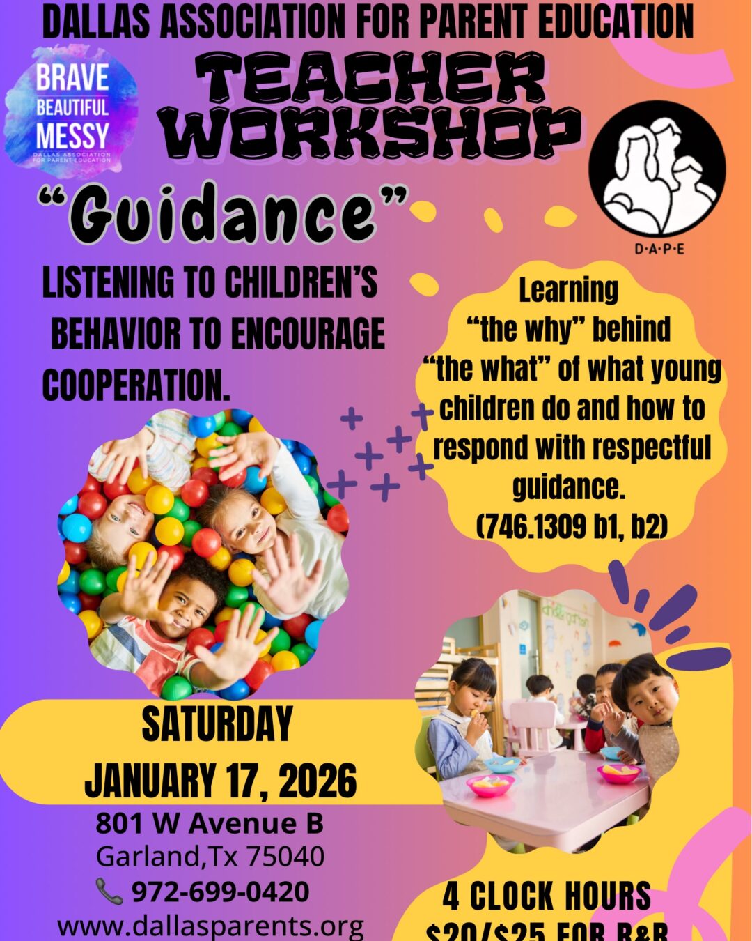 jANURY wORKSHOP FLYER jANURY wORKSHOP FLYER