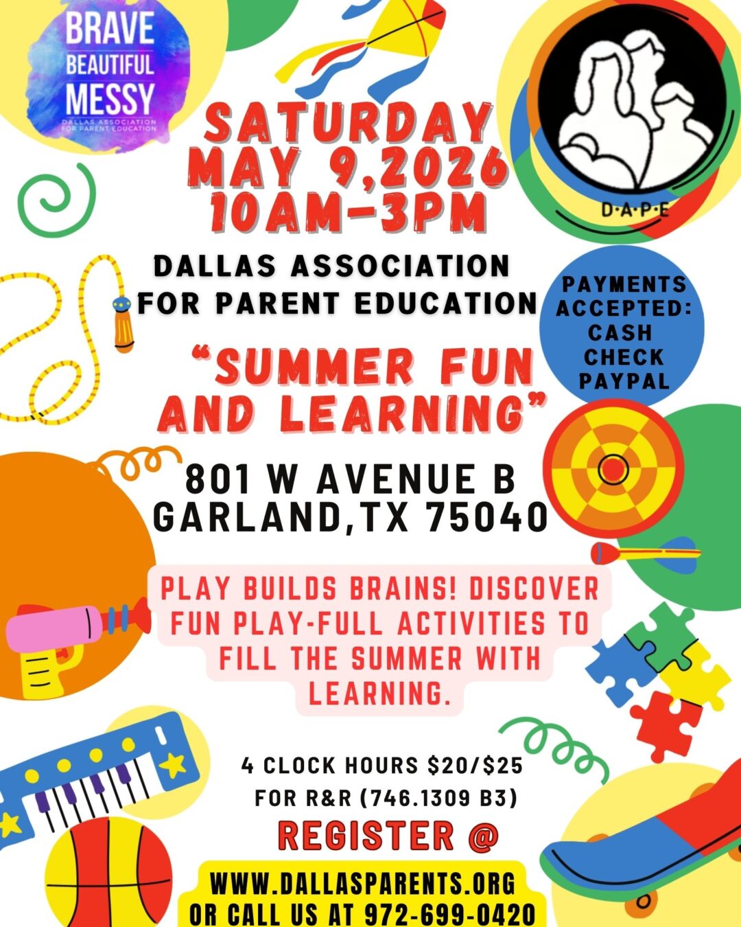 May Workshop Flyer May Workshop Flyer